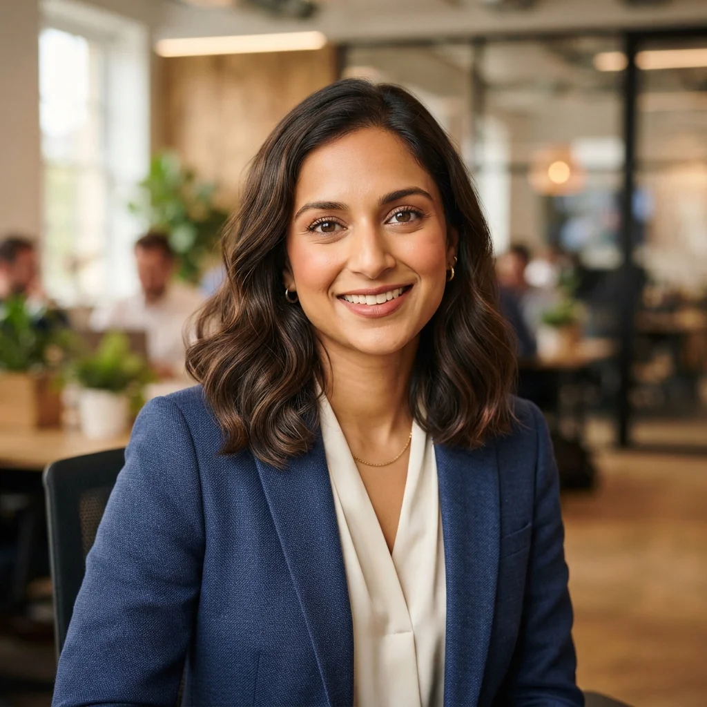 professional and friendly headshot of a diverse woman in her late 20s warm professional and friendly headshot of a diverse woman in her late 20s warm